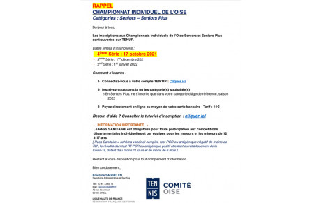 Championnat individuel de l’Oise